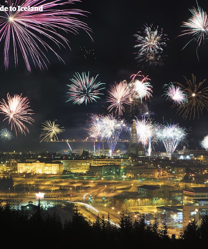Every year on New Years Eve, Reykjavík's sky is filled with fireworks.