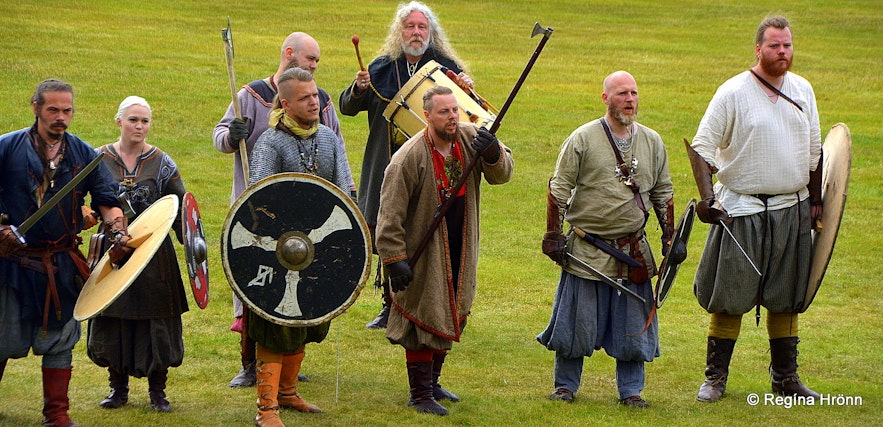Icelandic viking reenactment