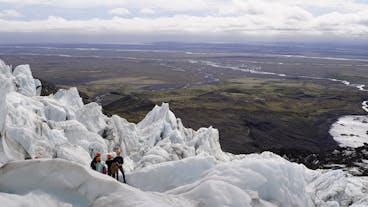 The views from atop Vatnajökull glacier are out of this world in summer.