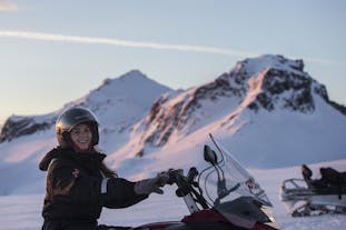 It's difficult to describe that rewarding feeling of travelling across the ice cap on your very own snowmobile.