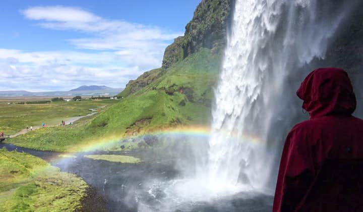Seljalandsfoss is known to be a jewel of the South Coast and is one of the country's most widely photographed waterfalls; even during wintertime, the waterfall stays illuminated for visiting photographers.