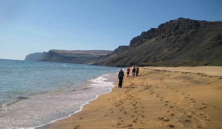 Although most of the beaches in Iceland are made up on black sand, Rauðasandur is unique for its golden shores.