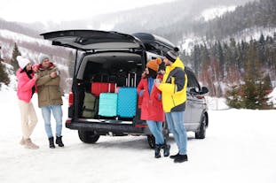 This private minivan transfer service offers enough room for multiple luggage.