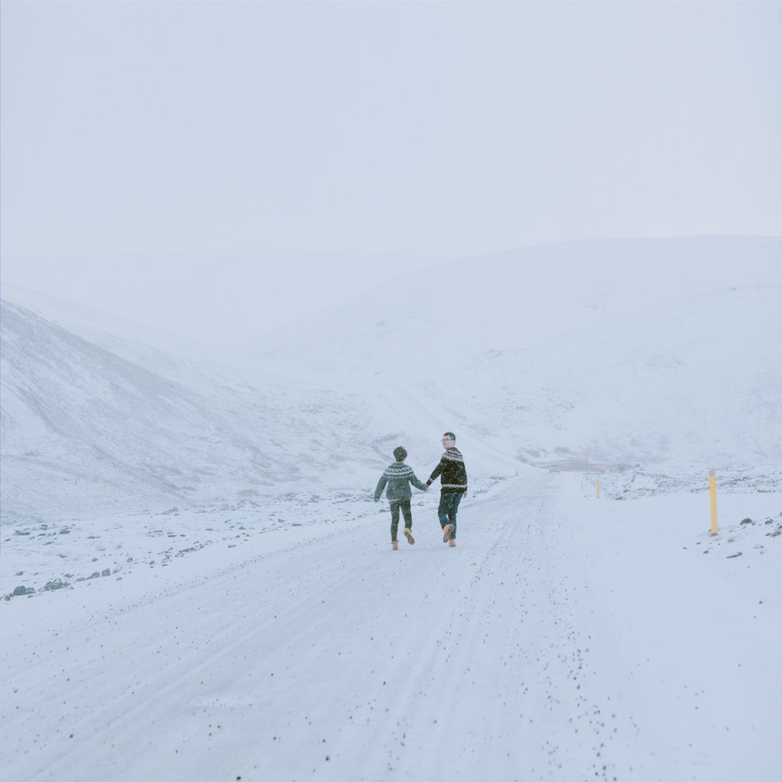 冰島冬季雪景