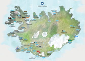 Karten von Island | Regionen, Attraktionen und Sehenswürdigkeiten