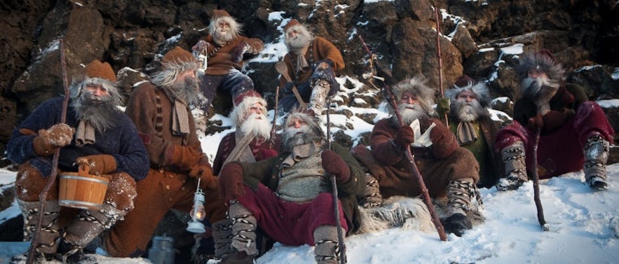 Einige der isländischen Weihnachtsgesellen
