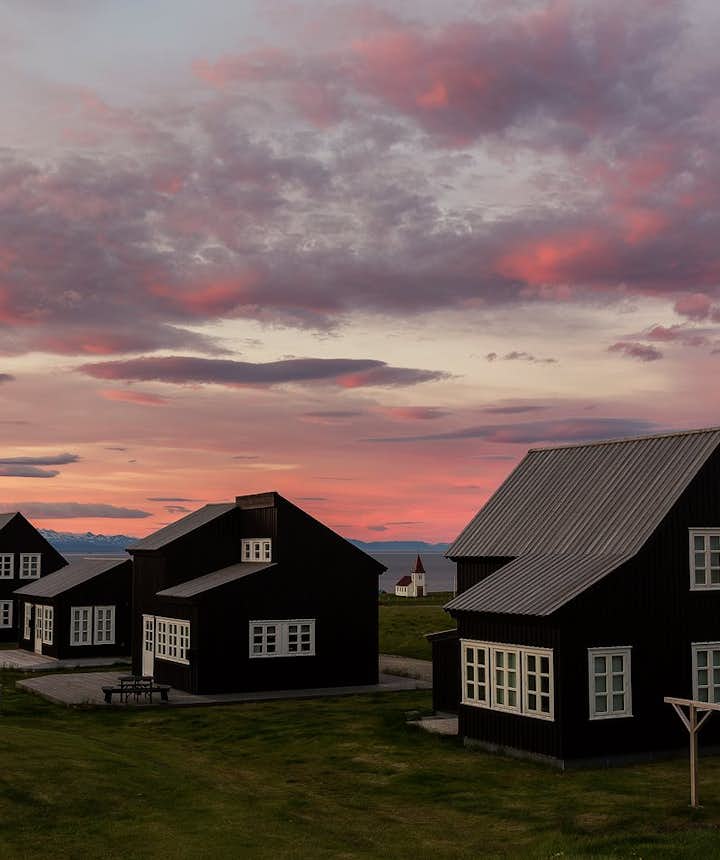 Hellnar, on the Snæfellsnes Peninsula, is a beautiful village.