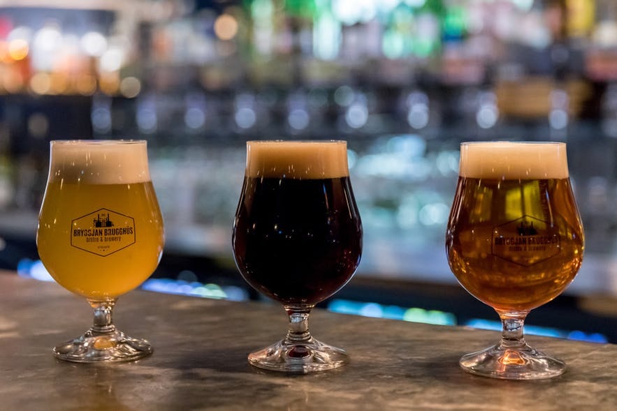 Combine craft beer and jazz at Bryggjan Brewery