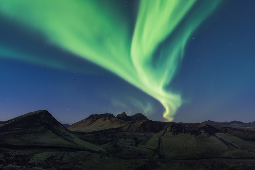 夜が長くなる9月のアイスランドではオーロラが見られるようになる