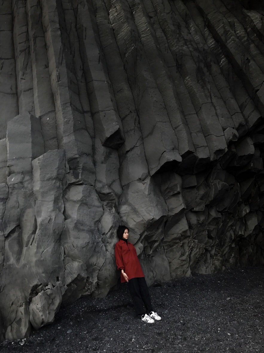 冰島玄武岩山洞內部