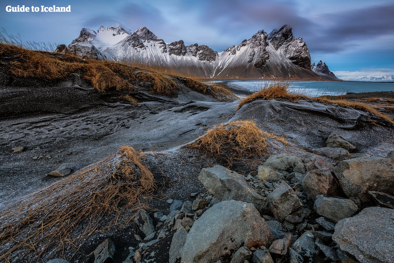 When dressed in the cold costume of winter, Mt. Vestrahorn truly becomes stunning to behold.