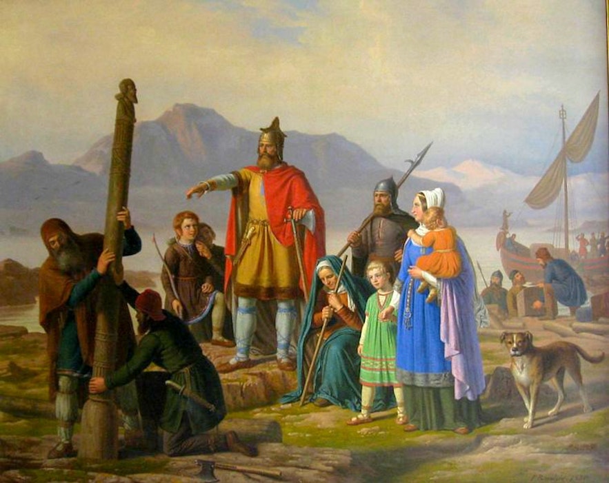 잉골퓌르 아르나손은 아이슬란드 첫 정착민으로 알려져있습니다. 천체의 움직임과 신화를 바탕으로 정착할 곳을 정했다고 합니다.