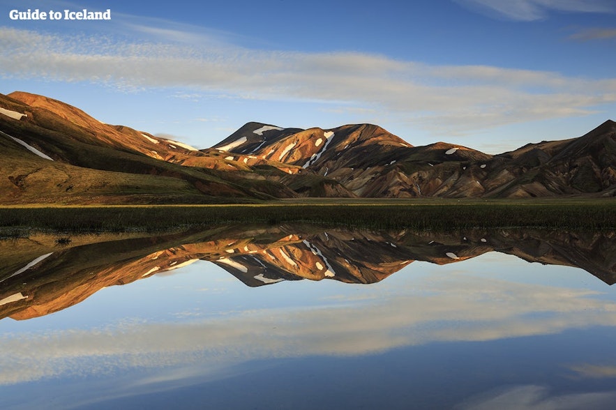 アイスランドのハイランド地方にあるランドマンナロイガルの風景