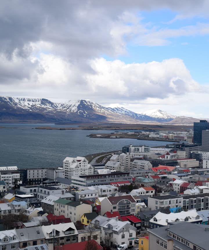 Views from Hallgrimskirkja Church in Reykjavik