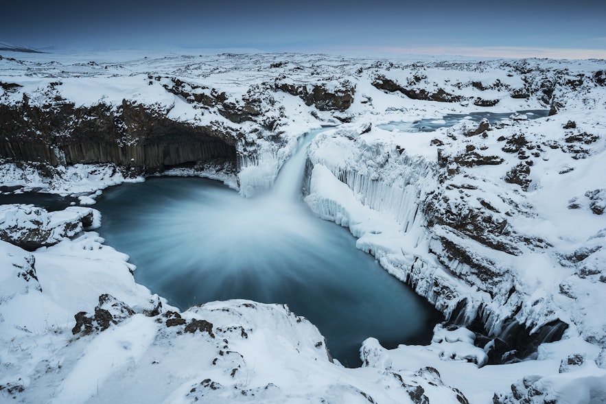 冰岛北部的阿尔德亚瀑布