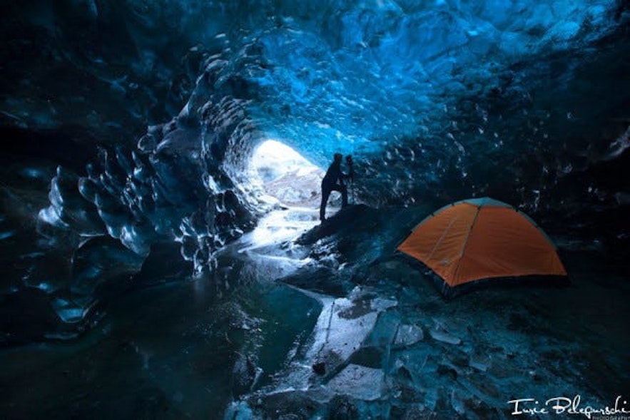 Eine Eishöhle in Island