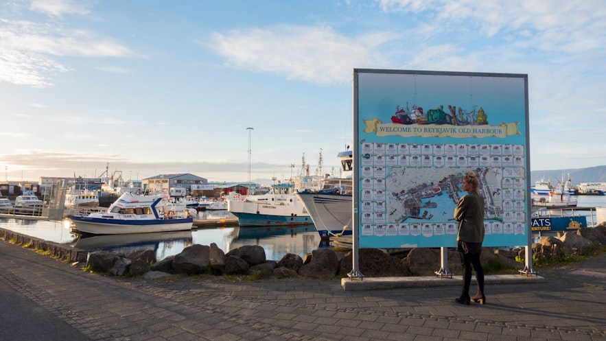 Spacer przez port pozwala na odkrycie serca Reykjavíku.