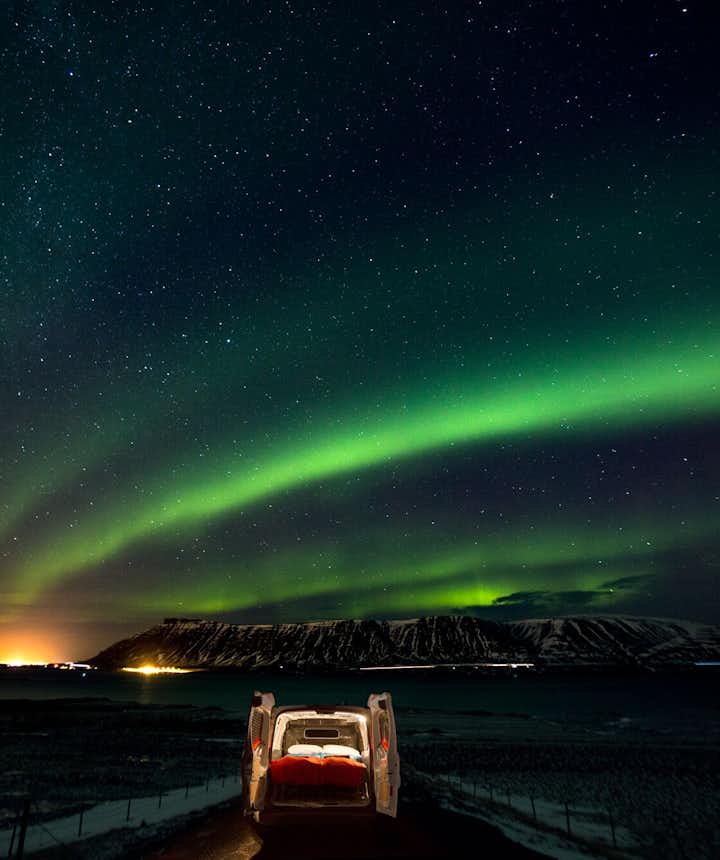 自驾在冰岛追极光