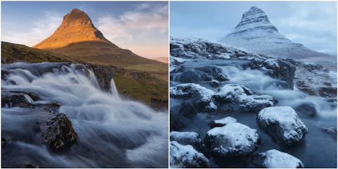 Iceland's Seasonal Contrasts