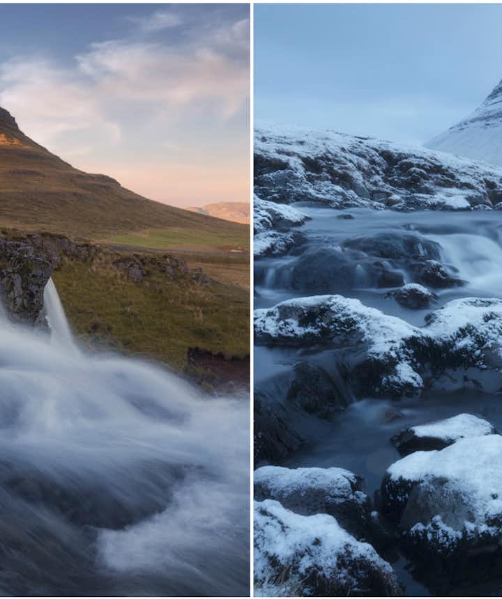 冬夏冰岛大对比