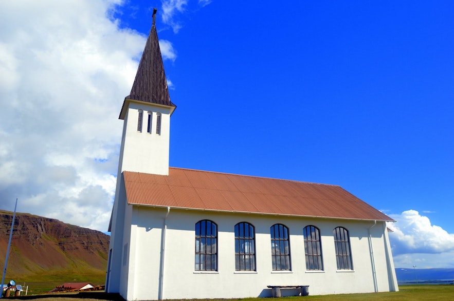 The quaint church at Reykhólar
