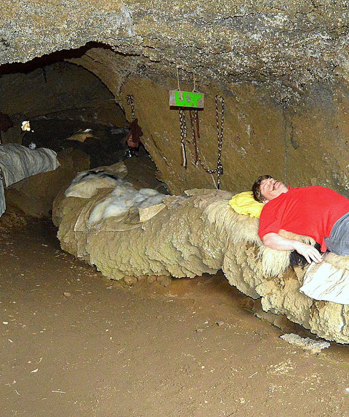 Inside the Yule lad cave at Dimmuborgir