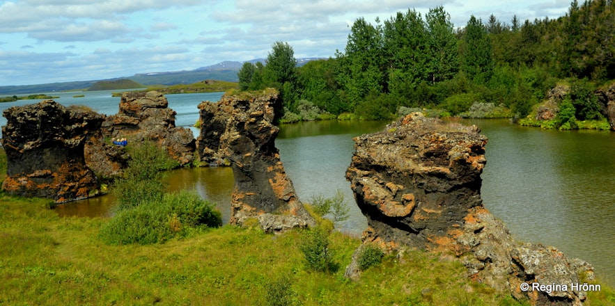 Kálfastrandavogar - Klasar lava pillars at Mývatn