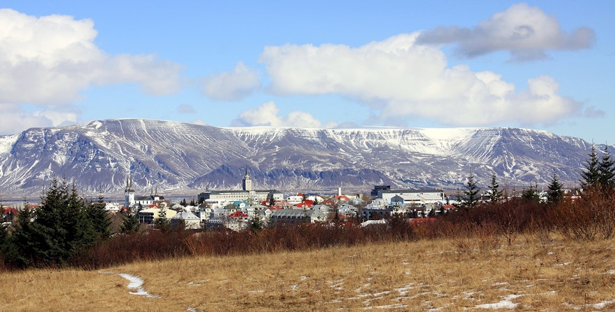 Mt Esja and Reykjavík, Iceland