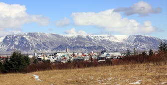 Mnt Esja and Reykjavík. Photo from Wikimedia, Creative Commons, by MartinPutz