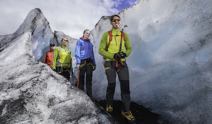 Gletsjerwandeling op de Solheimajokull-gletsjer voor Beginners