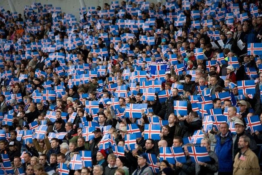 United Iceland football fans