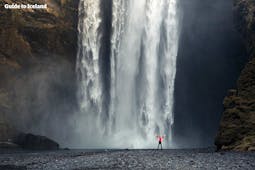 Der mächtige Wasserfall Skógafoss