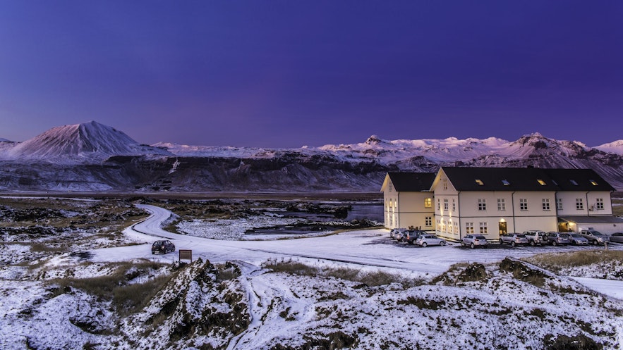 Hotel Búðir à Snaefellsnes en hiver