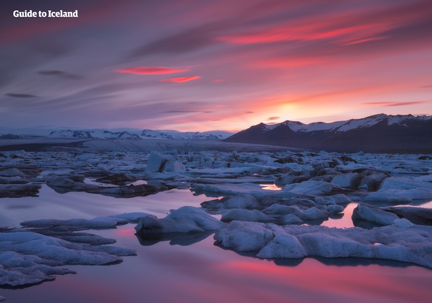 아이슬란드 풍경의 백미라 불리는 요쿨살론 빙하 호수