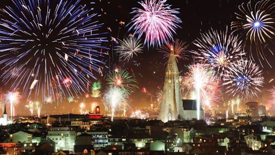 冰島新年跨年煙花