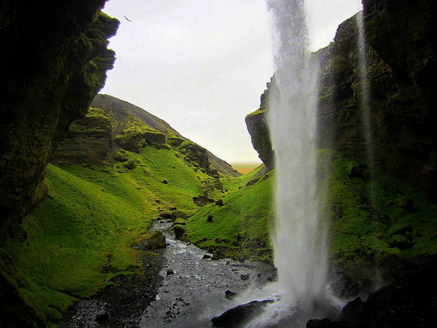 Kvernufoss瀑布是冰岛南部的小众景点之一
