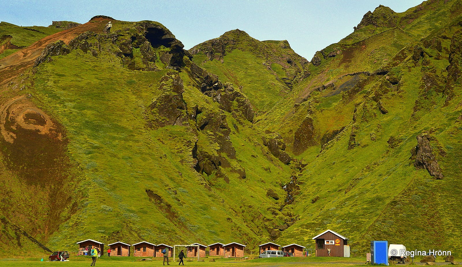 Þakgil is both a canyon and a campsite.