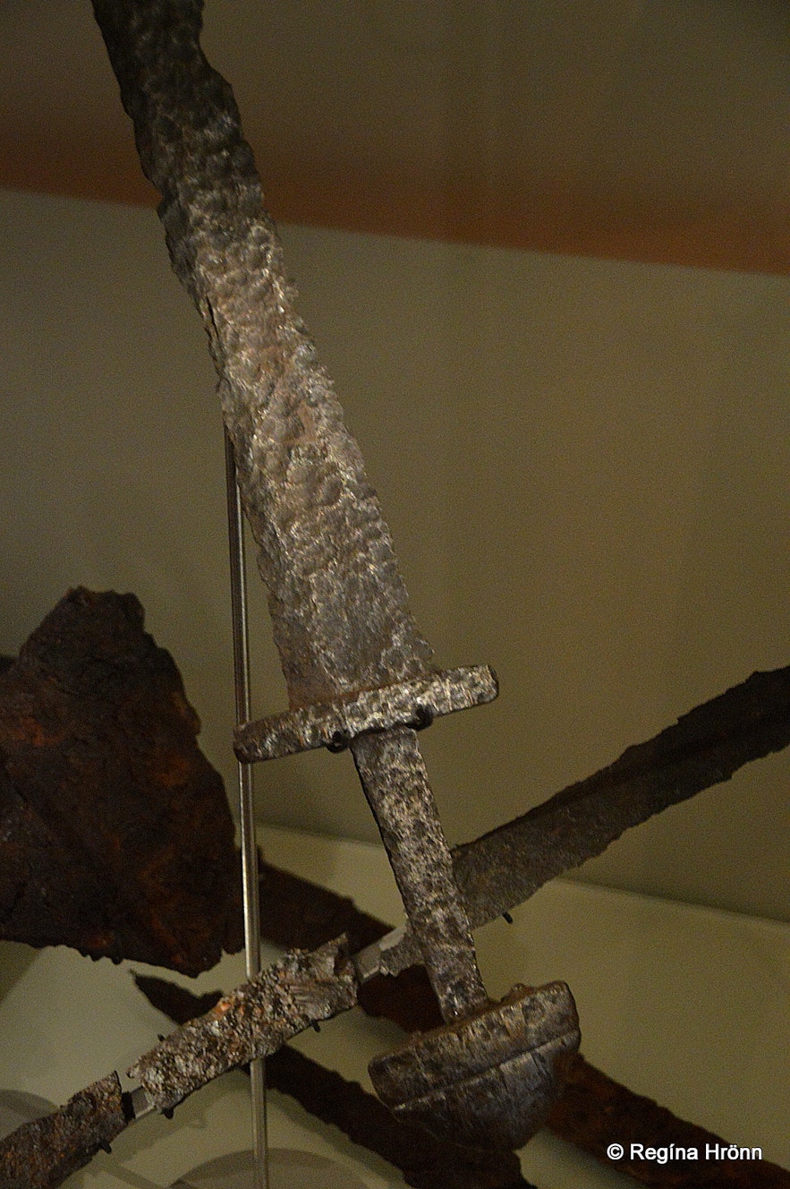 Authentic Viking Swords at the National museum of Iceland