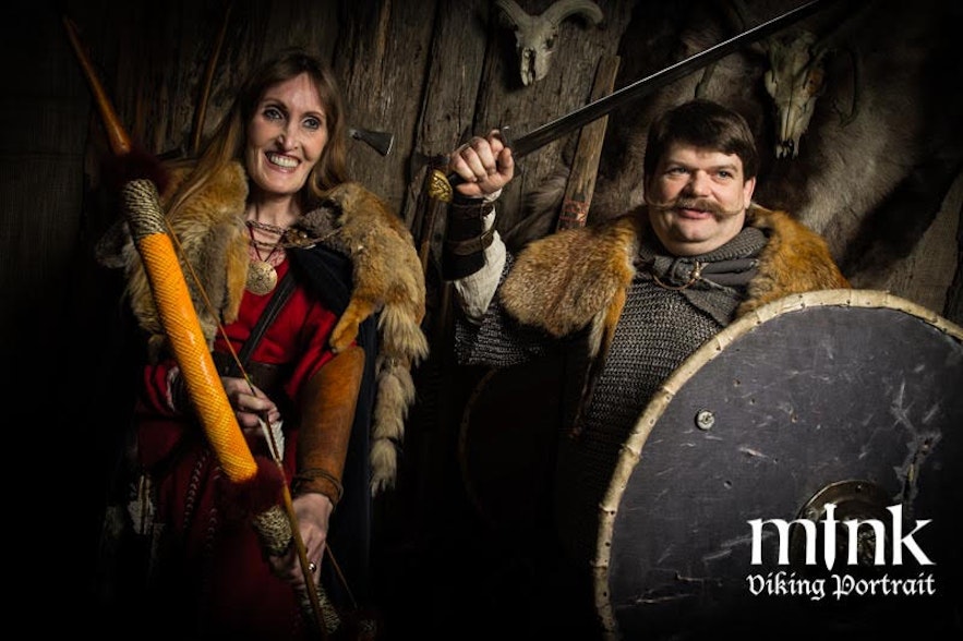 Regína and Jón at Mink Viking portrait