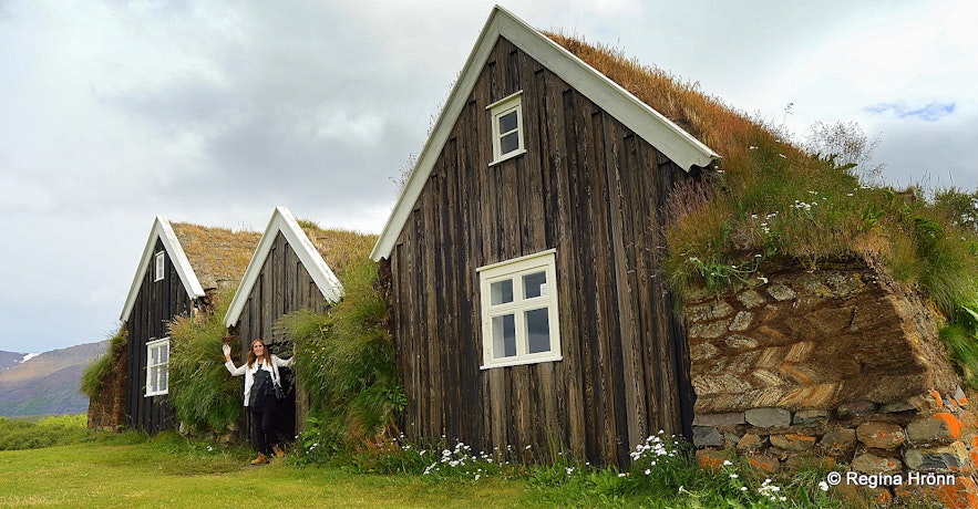 Nýibær turf house in North-Iceland