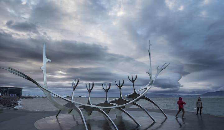 The Sun Voyager, a popular sculpture and photography point for visitors to Iceland.