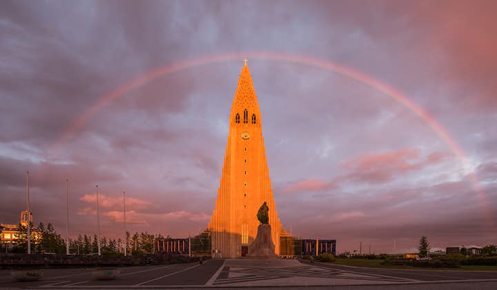 Hallgrímskirkja Church in the city centre of Reykjavík is where your sightseeing tour begins.