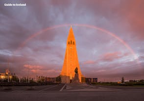 Hallgrímskirkja Church in the city centre of Reykjavík is where your sightseeing tour begins.