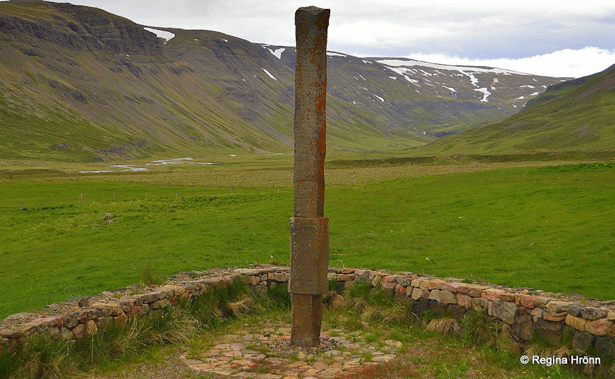 Snorri Sturluson's monument at Hvammur in Dalir