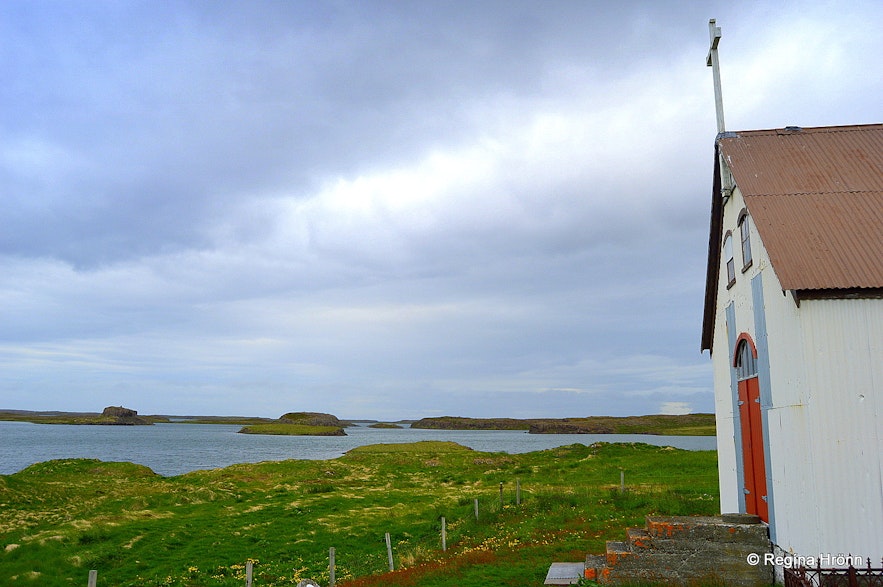 Dagverðarneskirkja church at Dagverðarnes cape West-Iceland
