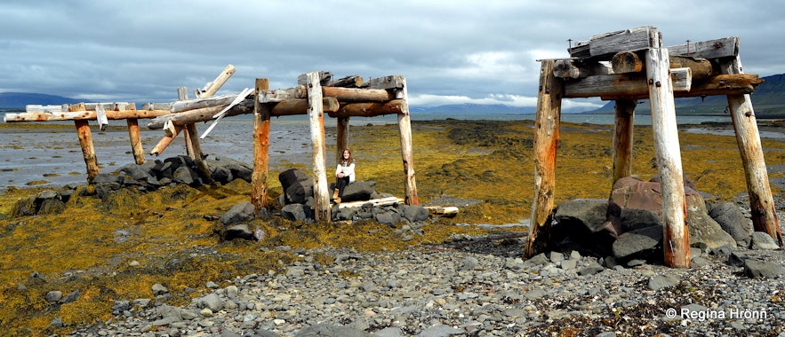 Abandoned mine by the sea at Skarðsströnd West-Iceland