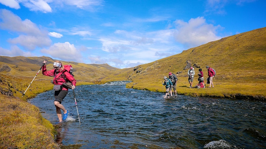 Rivers are a common obstacle in the Highlands, but your hiking guides will know the safe places to ford them.