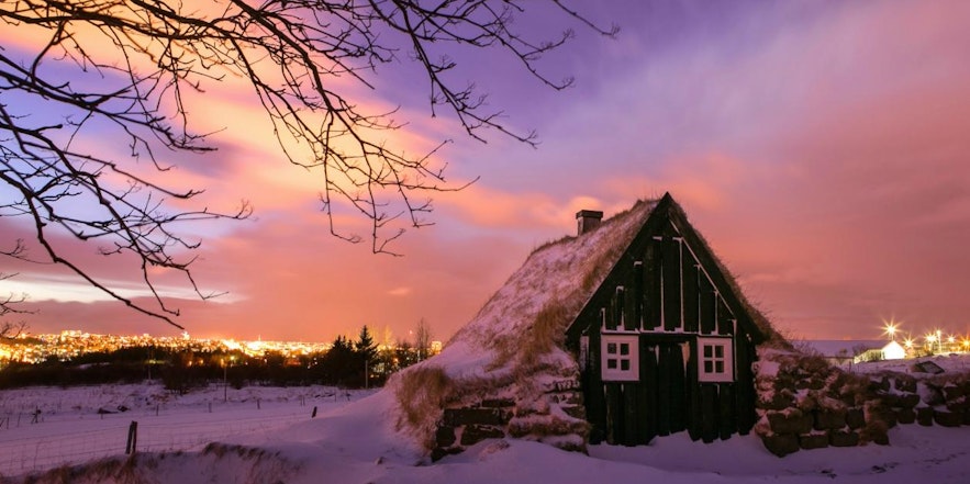 Learn about Iceland's Christmas traditions inside an authentic turf house at Árbær museum