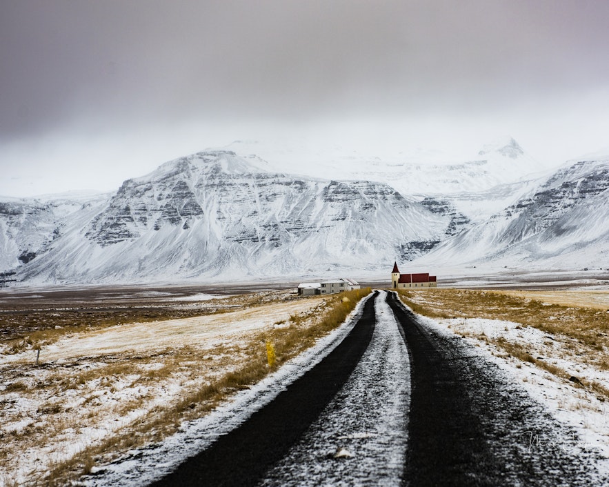 冰島冬季景色