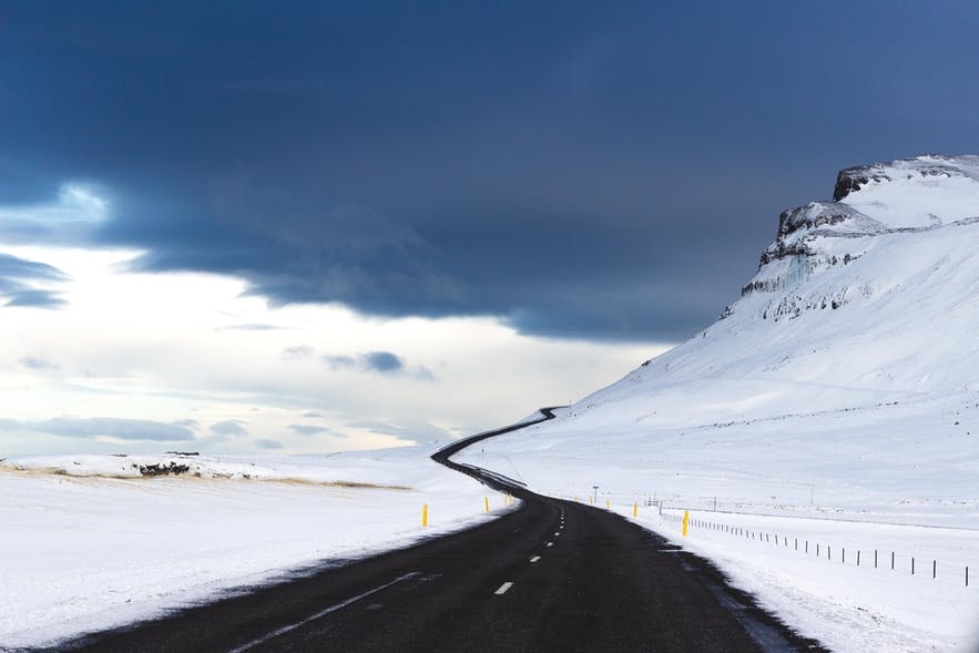 冰島自駕冬季路面